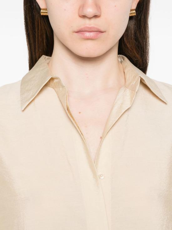  토템 롱 원피스 실크 파라슈트 드레스 베이지 - TOTEME