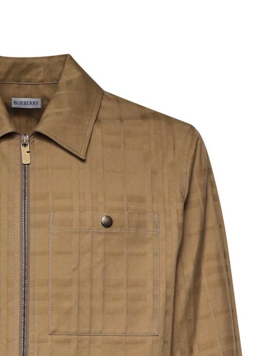  버버리 자켓 오크웰 코튼 재킷 베이지 - BURBERRY