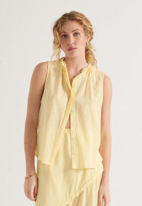  루 샤르망 블라우스 루프 샤르망 브라이어 시그니처 코튼 탑