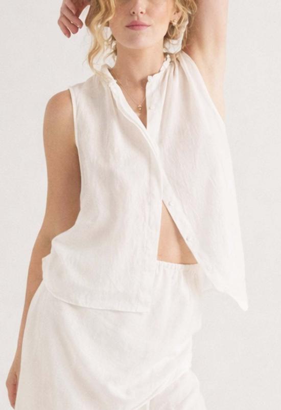  루 샤르망 블라우스 루프 샤르망 브라이어 시그니처 코튼 탑 - LOUP CHARMANT