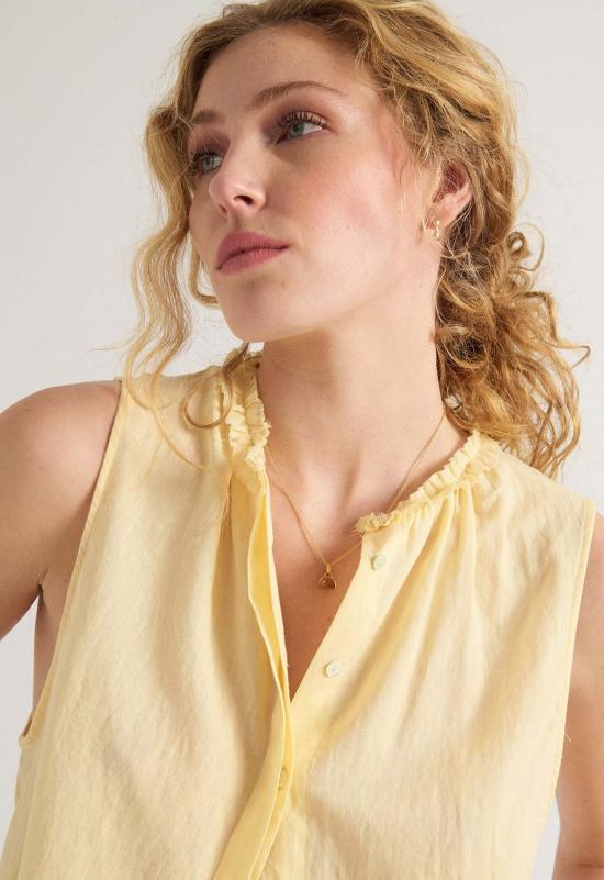  루 샤르망 블라우스 루프 샤르망 브라이어 시그니처 코튼 탑 - LOUP CHARMANT