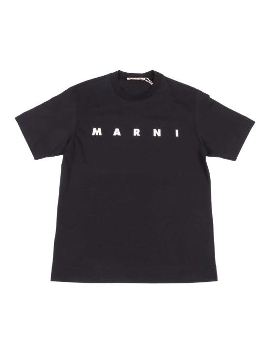  [키즈] 마르니 탑 키즈  티셔츠 블랙