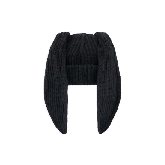  찰스 제프리 러버보이 모자 청키 래빗 비니 블랙/화이트 - CHARLES JEFFREY LOVERBOY