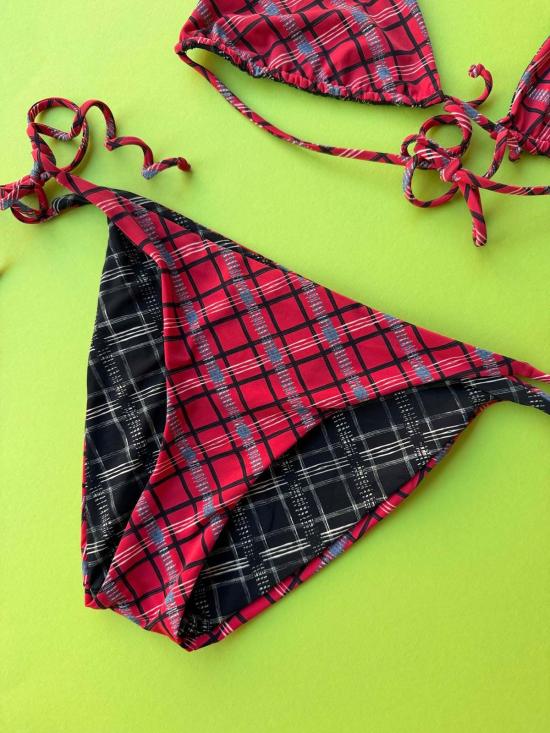  시위 비키니 수영복 Siyu Desprez 양면 타이 사이드 비키니 하의 Sinners