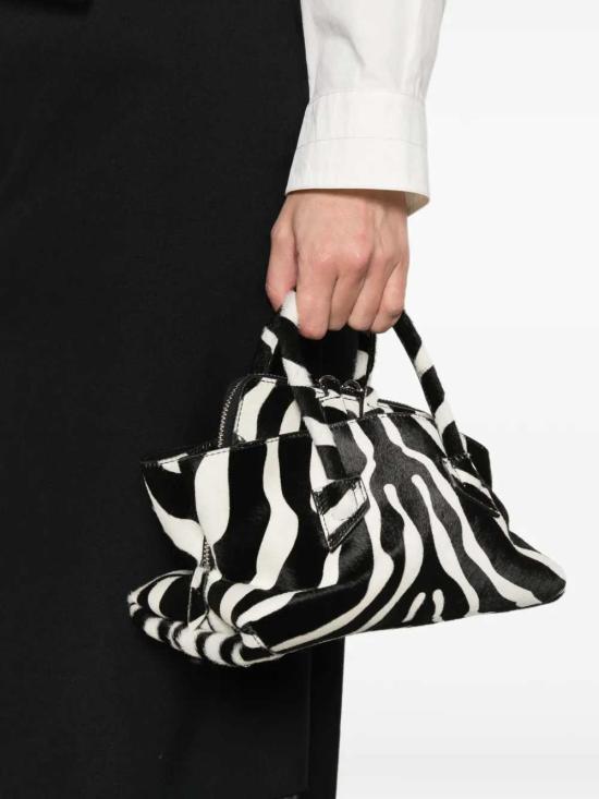 26SS 디 아티코 토트백 260WAH00063LBT156PR 020 BLACK WHITE - THE ATTICO