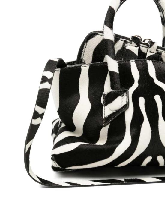 26SS 디 아티코 토트백 260WAH00063LBT156PR 020 BLACK WHITE - THE ATTICO