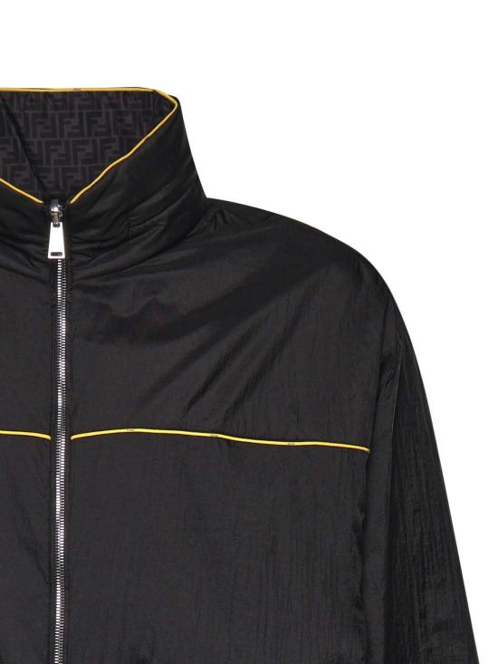  펜디 자켓 리버서블 나일론 윈드브레이커 재킷 블랙 - FENDI
