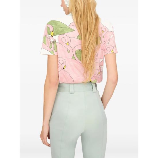 26SS 끌로에 반팔 티셔츠 26UJH08287 107 WHITE PINK - CHLOE