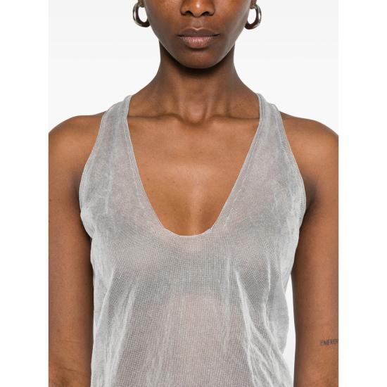 26SS 조르지오 아르마니 민소매 티셔츠 AF28249 GW003857 U8047 GREY - GIORGIO ARMANI