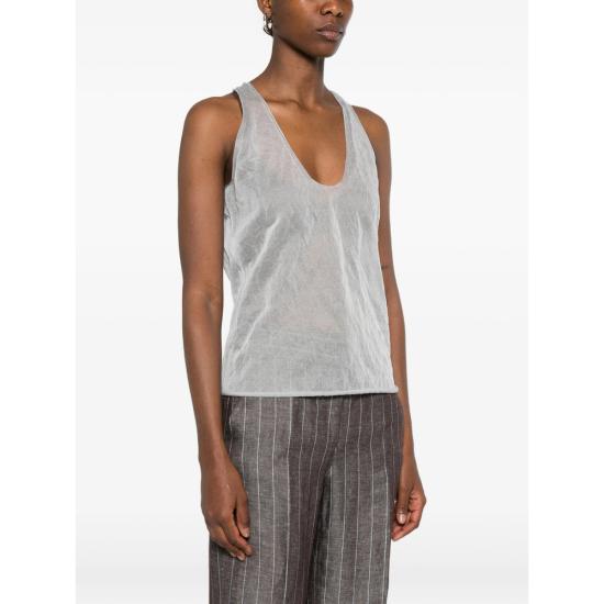 26SS 조르지오 아르마니 민소매 티셔츠 AF28249 GW003857 U8047 GREY - GIORGIO ARMANI