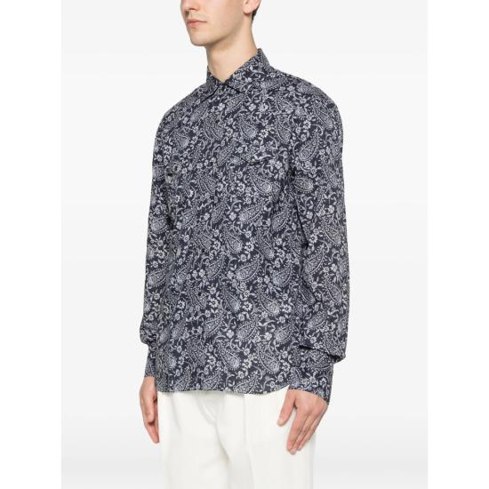 26SS 발바 셔츠 54055 0001 BLUE GREY - BARBA