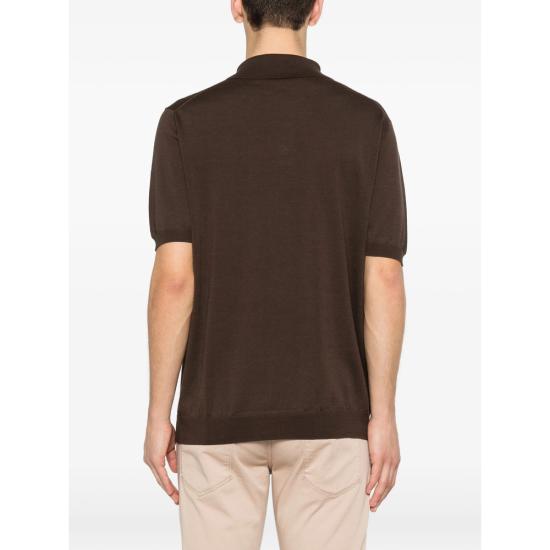 26SS 자노네 폴로 티셔츠 810362 ZQ307 Z1795 BROWN - ZANONE