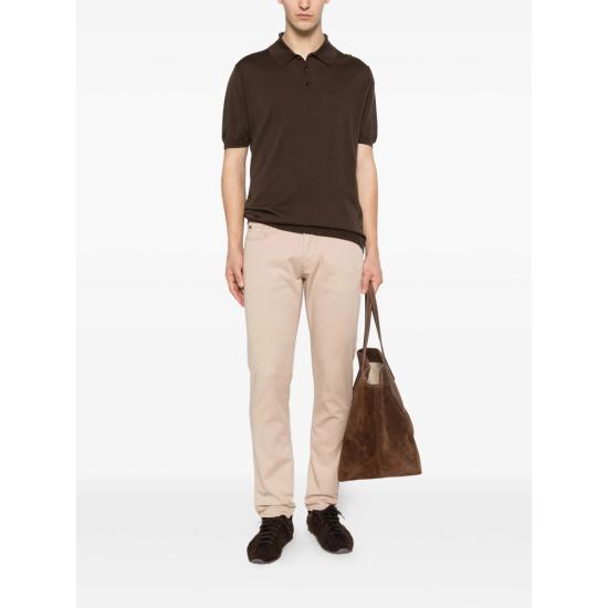 26SS 자노네 폴로 티셔츠 810362 ZQ307 Z1795 BROWN - ZANONE