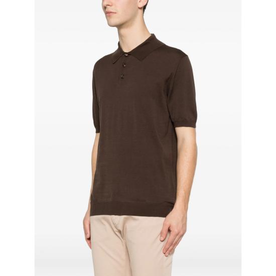 26SS 자노네 폴로 티셔츠 810362 ZQ307 Z1795 BROWN - ZANONE