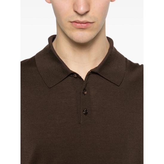 26SS 자노네 폴로 티셔츠 810362 ZQ307 Z1795 BROWN - ZANONE