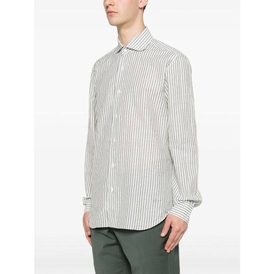 26SS 발바 셔츠 54033 0010 GREEN WHITE - BARBA