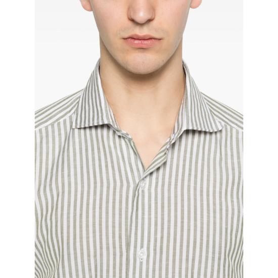 26SS 발바 셔츠 54033 0010 GREEN WHITE - BARBA