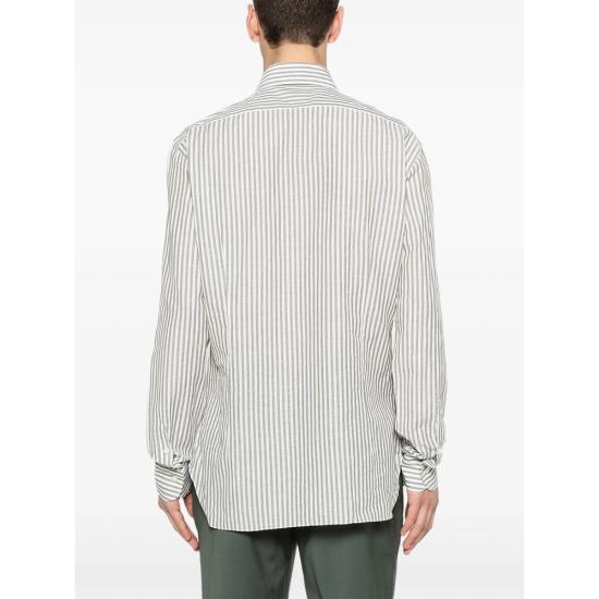 26SS 발바 셔츠 54033 0010 GREEN WHITE - BARBA