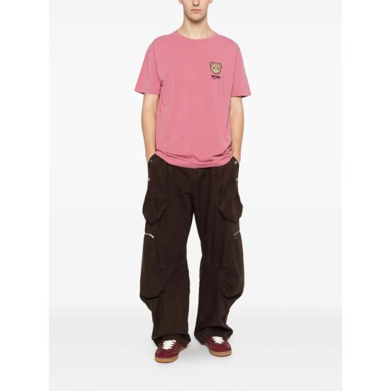 26SS 모스키노 반팔 티셔츠 4410 A0701 0182 PINK - MOSCHINO