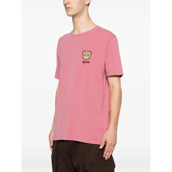 26SS 모스키노 반팔 티셔츠 4410 A0701 0182 PINK - MOSCHINO