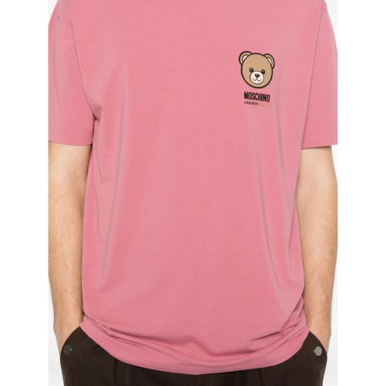 26SS 모스키노 반팔 티셔츠 4410 A0701 0182 PINK - MOSCHINO