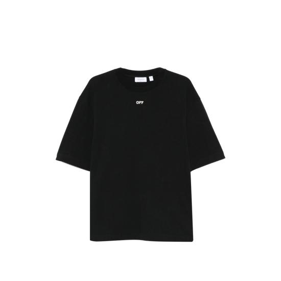 26SS 오프화이트 반팔 티셔츠 44MAA120S26 J00Y 001 BLACK