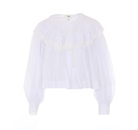 26SS 끌로에 셔츠 26SHT84040 107 White