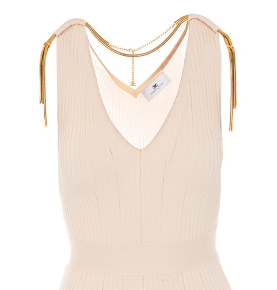 26SS 엘리자베타프랜치 미디 원피스 AM18S61E2 193 Beige - ELISABETTA FRANCHI