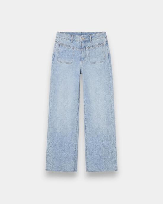 26SS 페이지 데님 팬츠 1O37P95 C955 WC955 LA BELLE Blue