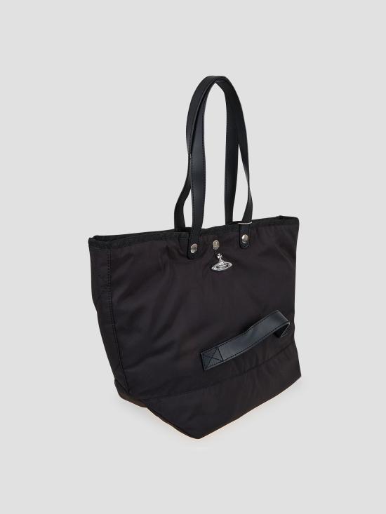 26SS 비비안웨스트우드 유틸리티 스몰 쇼퍼 4205007NUW019E N403 BLACK SILVER HW - VIVIENNE WESTWOOD