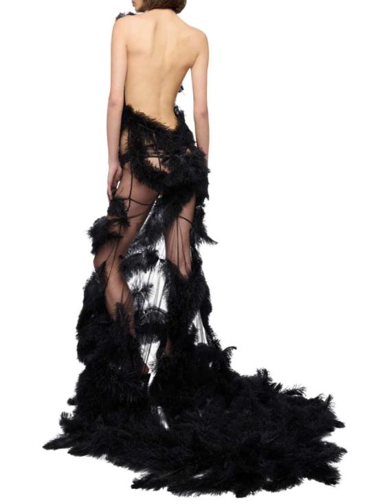 26SS 디 아티코 원피스 260WCW00297EMB013RA 100 BLACK - THE ATTICO