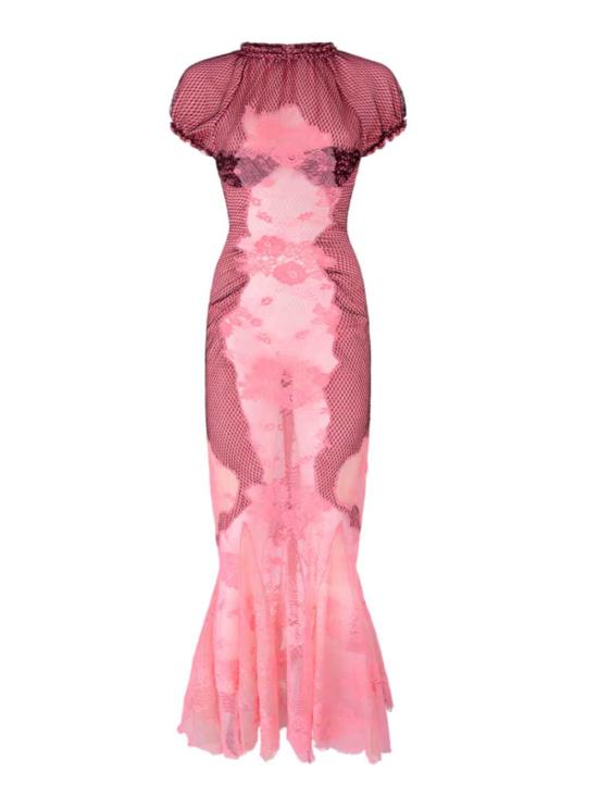 26SS 디 아티코 원피스 260WCW00286MIX088AA 079 BLACK PINK