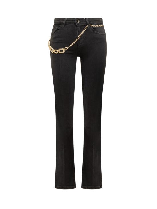  리우조 데님 팬츠 UF3025D4376 88207 DENIM BLACK