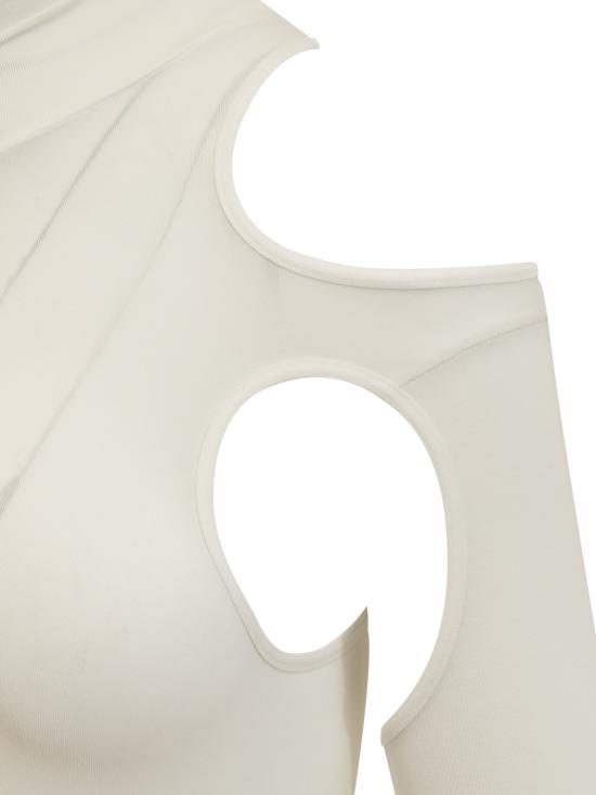  안드레아 아다모 반팔 티셔츠 ADFW23BO02524775 0060 IVORY - ANDREA ADAMO