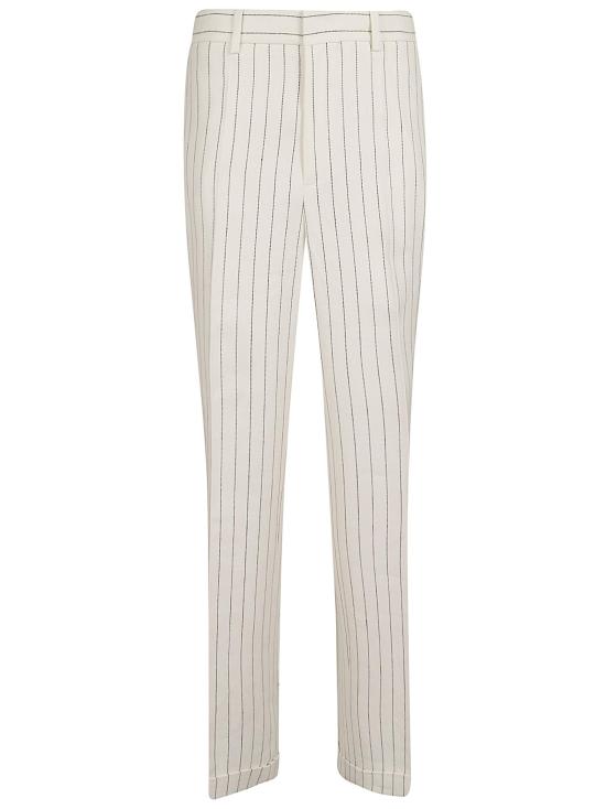 26SS 폴로 랄프로렌 스트레이트 팬츠 211A96318 001 PINSTRIPE WHITE