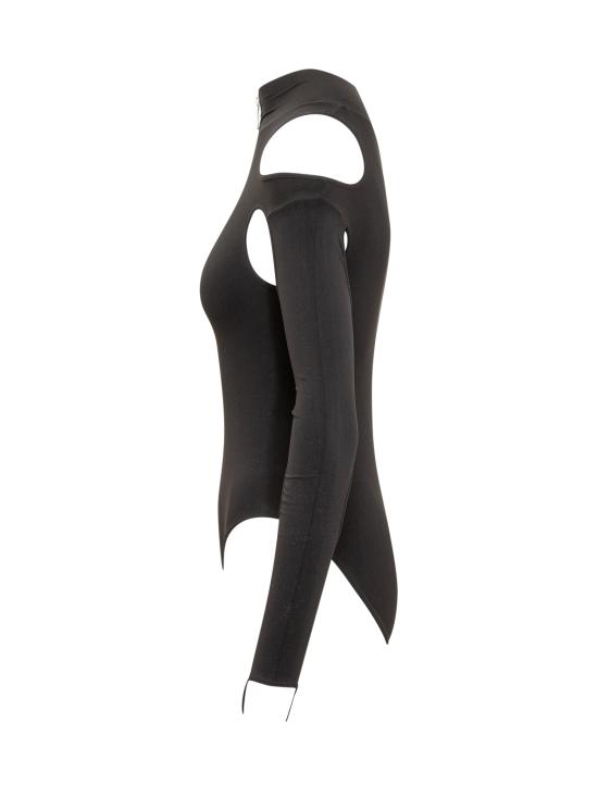  안드레아 아다모 반팔 티셔츠 ADFW23BO02524775 0040473 BLACK - ANDREA ADAMO