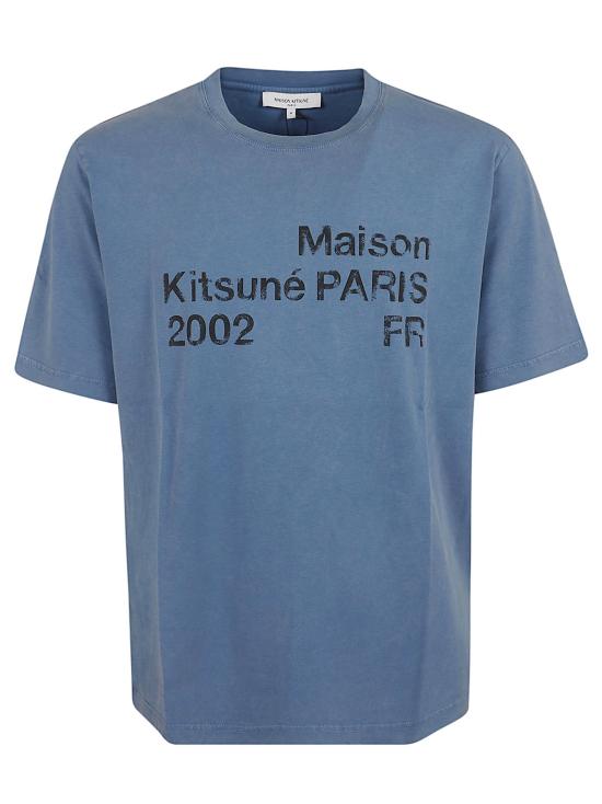 26SS 메종키츠네 폴로 티셔츠 PM00124KJ7036 0417 LAPIS BLUE FADED