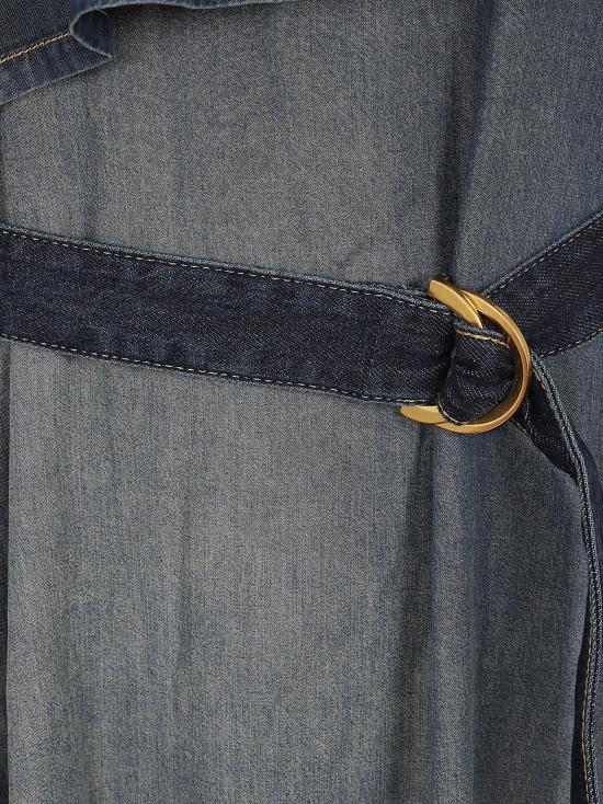 26SS 핑코 롱 원피스 106626 A388 PJC LAVAGGIO MEDIO SCURO BLUE - PINKO