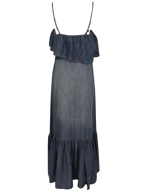 26SS 핑코 롱 원피스 106626 A388 PJC LAVAGGIO MEDIO SCURO BLUE - PINKO