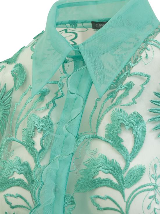  알베르타 페레티 셔츠 02171637 0382 VERDE - ALBERTA FERRETTI