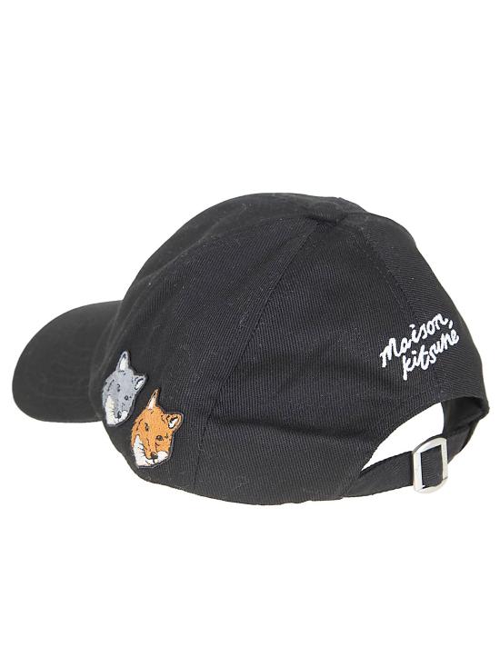 26SS 메종키츠네 더블 볼드 폭스 헤드 캡 OM611CFWW0096 P190 ANTHRACITE GREY - MAISON KITSUNE