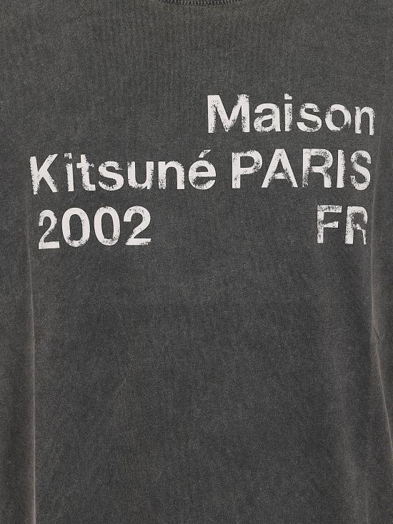 26SS 메종키츠네 폴로 티셔츠 PM00124KJ7036 0519 BLACK FADED - MAISON KITSUNE