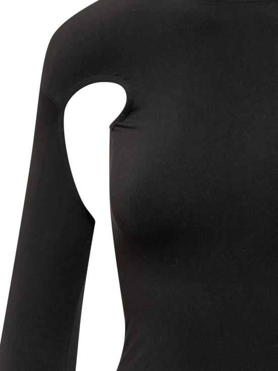 안드레아 아다모 미디 원피스 ADFW23DR13524775 0040473 BLACK - ANDREA ADAMO