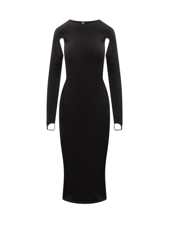 안드레아 아다모 미디 원피스 ADFW23DR13524775 0040473 BLACK