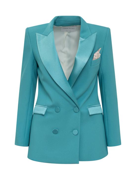  헤베스튜디오 수트 자켓 H214BIBZCDY AQM VERDE ACQUA