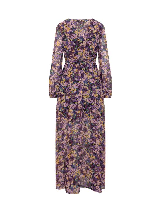  LIU-JO BLACK 롱 원피스 CF3362T2541 Q9598 COLORFULL BLOSSOM - LIU JO