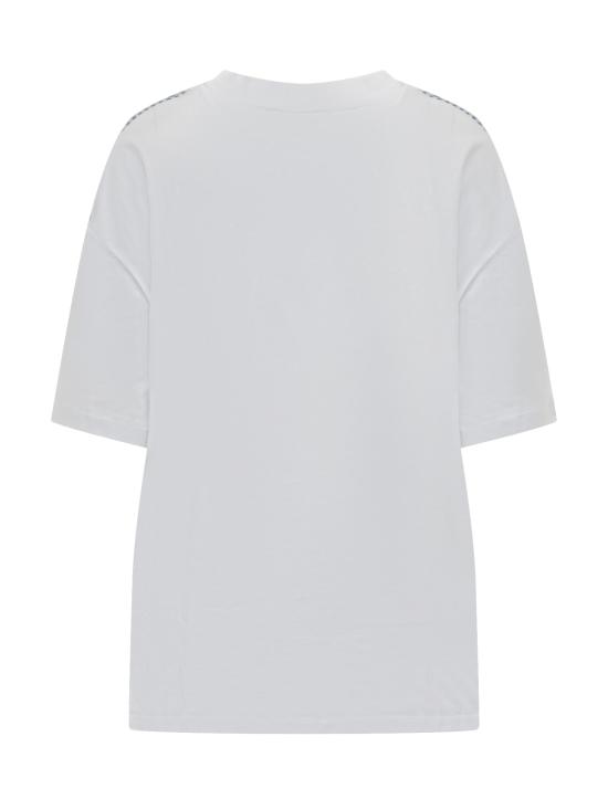  세미쿠튀르 반팔 티셔츠 S4SJ01 RG083 MILLERIGHE BIANCO - SEMI-COUTURE