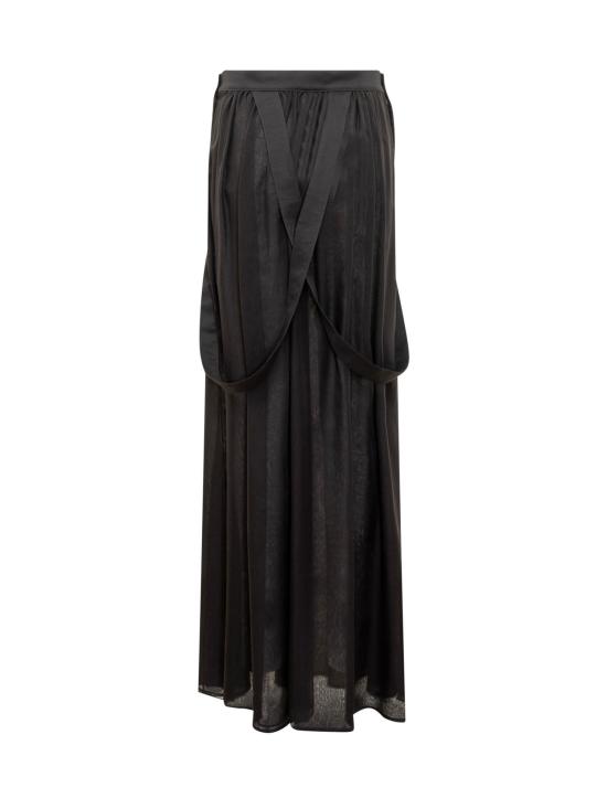  막스마라 제디 시폰 맥시 스커트 2411101053600 004 NERO - MAX MARA