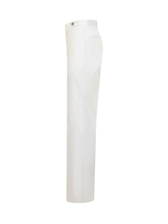  엠포리오 아르마니 스트레이트 팬츠 D41P35D1180 101 BIANCO SETA - EMPORIO ARMANI