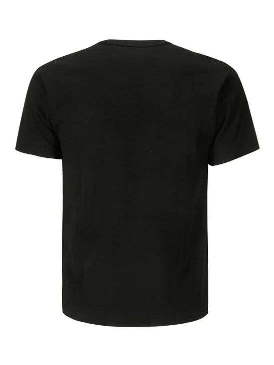 26SS 꼼데가르송 골드하트 와펜 반팔티 AXT2160511 Black - COMME DES GARCONS